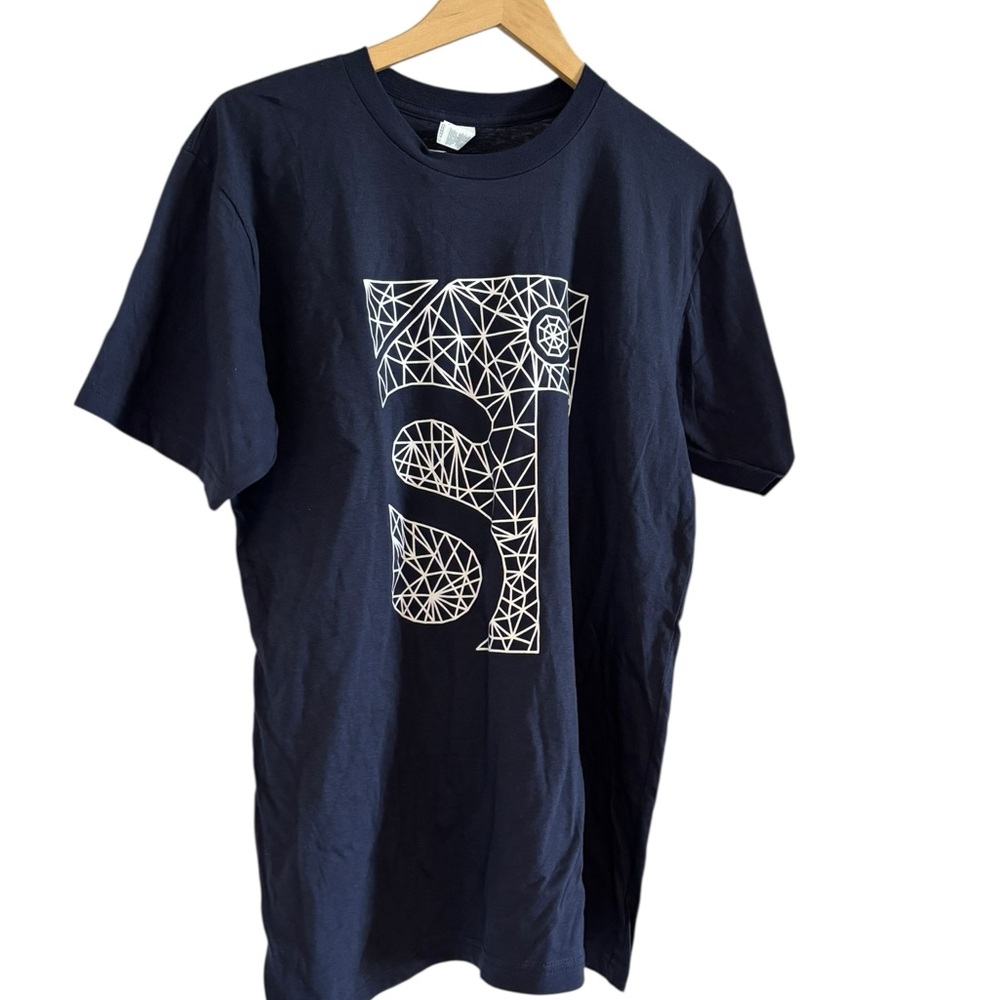 American Apparel Navy Graphic Tee Size L